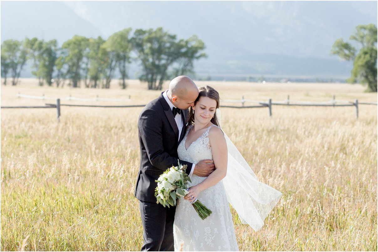 Jackson Hole, Wyoming Wedding at Mormon Row by Northern Colorado Wedding Photographer : Teton National Park