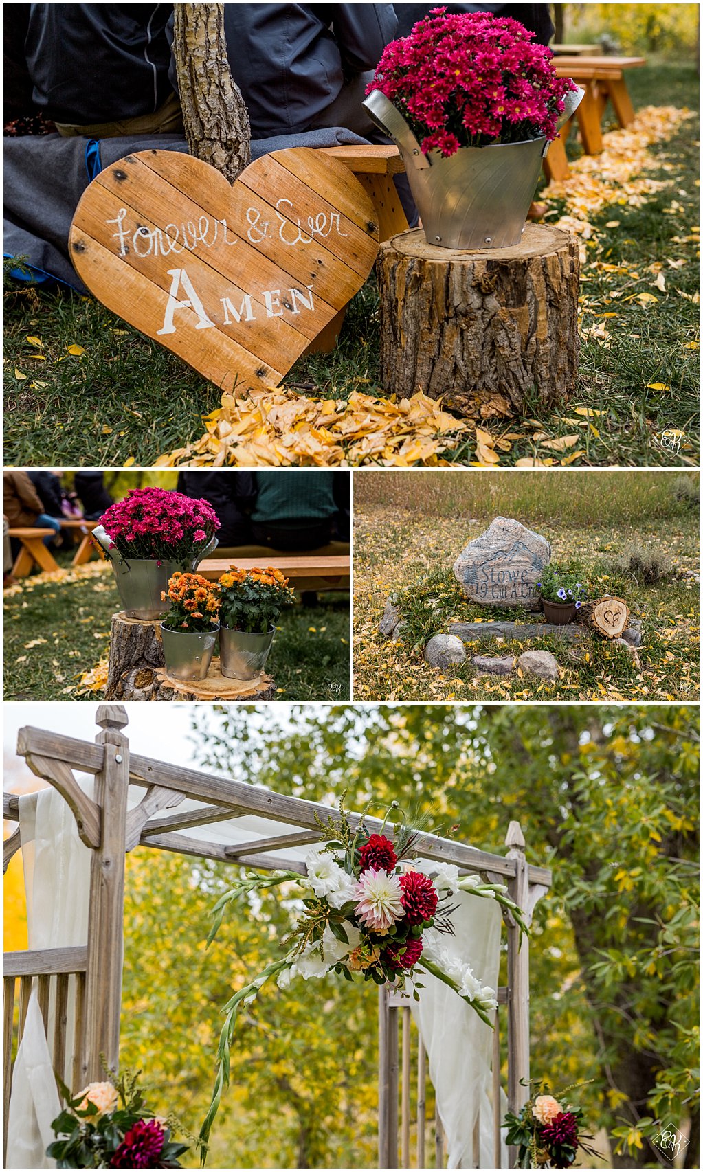 fall wedding in centennial wyoming
