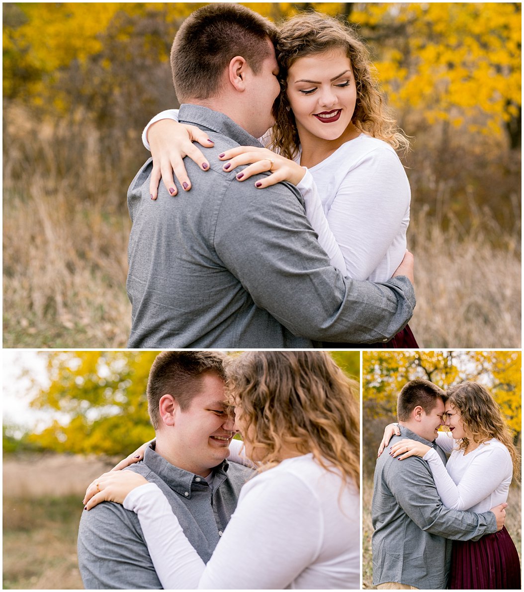 fall engagement session by central nebraska wedding photographer