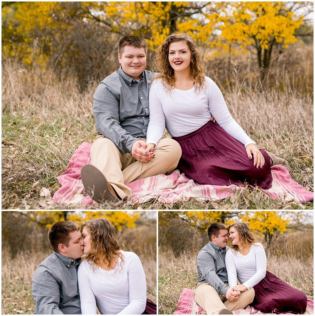 fall engagement session by central nebraska wedding photographer