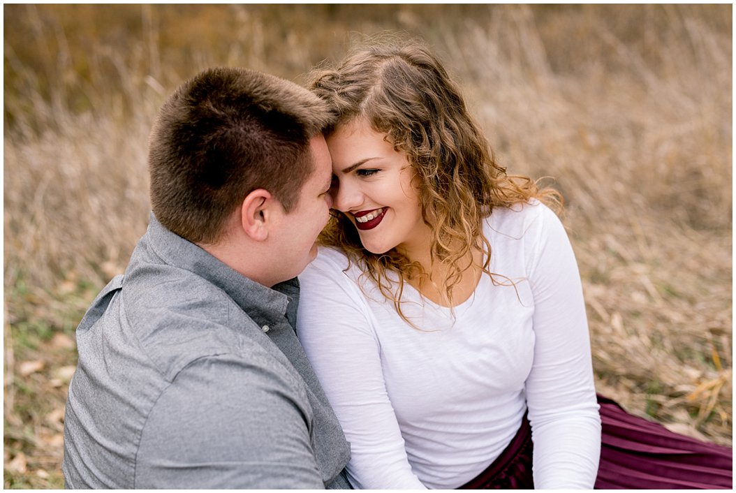 fall engagement session by central nebraska wedding photographer