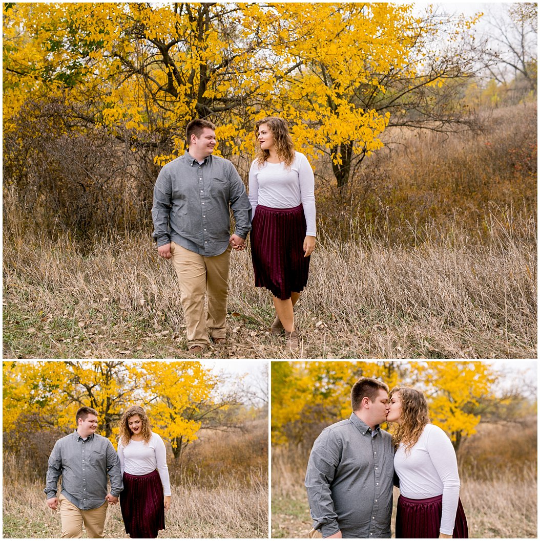 fall engagement session by central nebraska wedding photographer