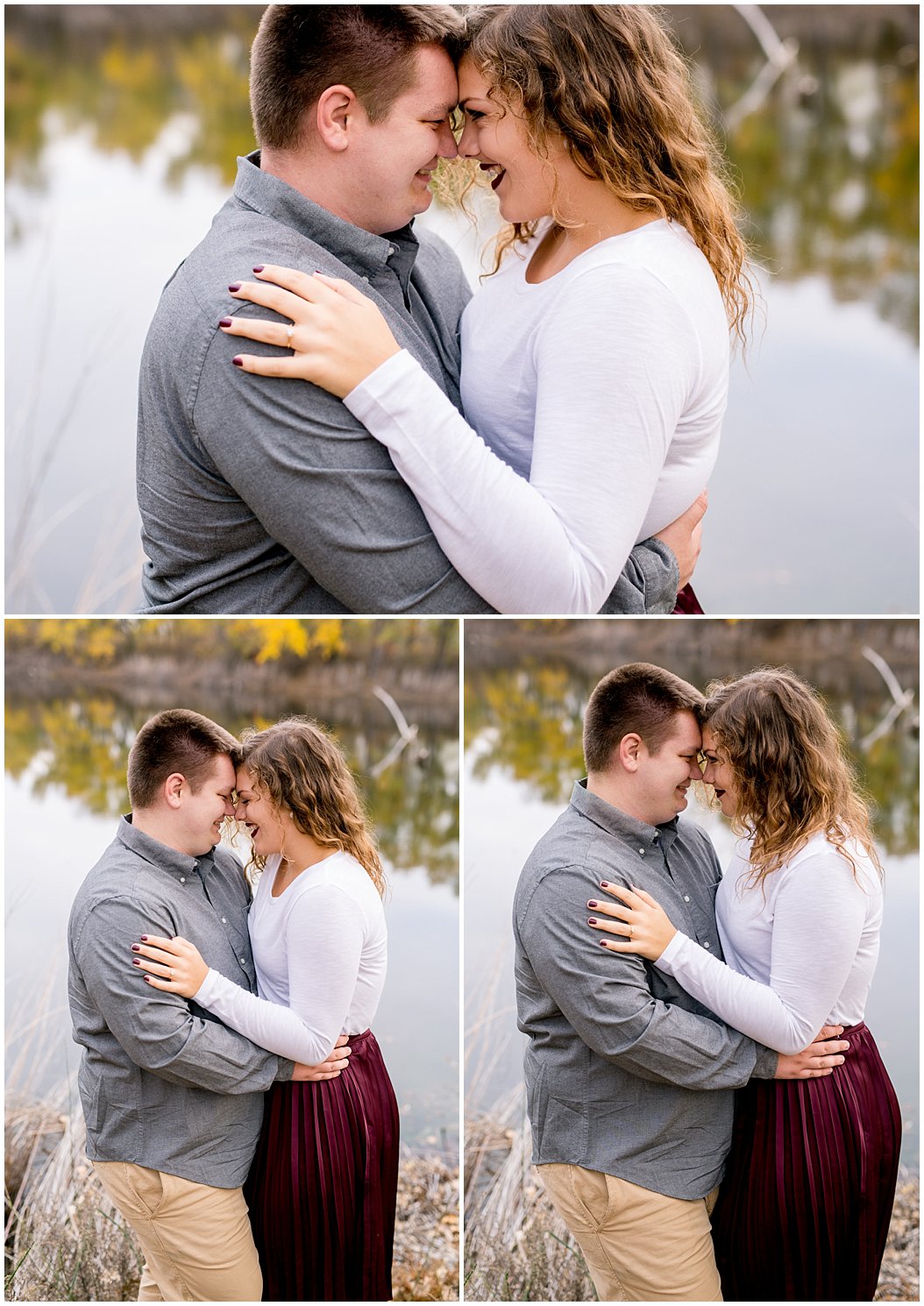 fall engagement session by central nebraska wedding photographer