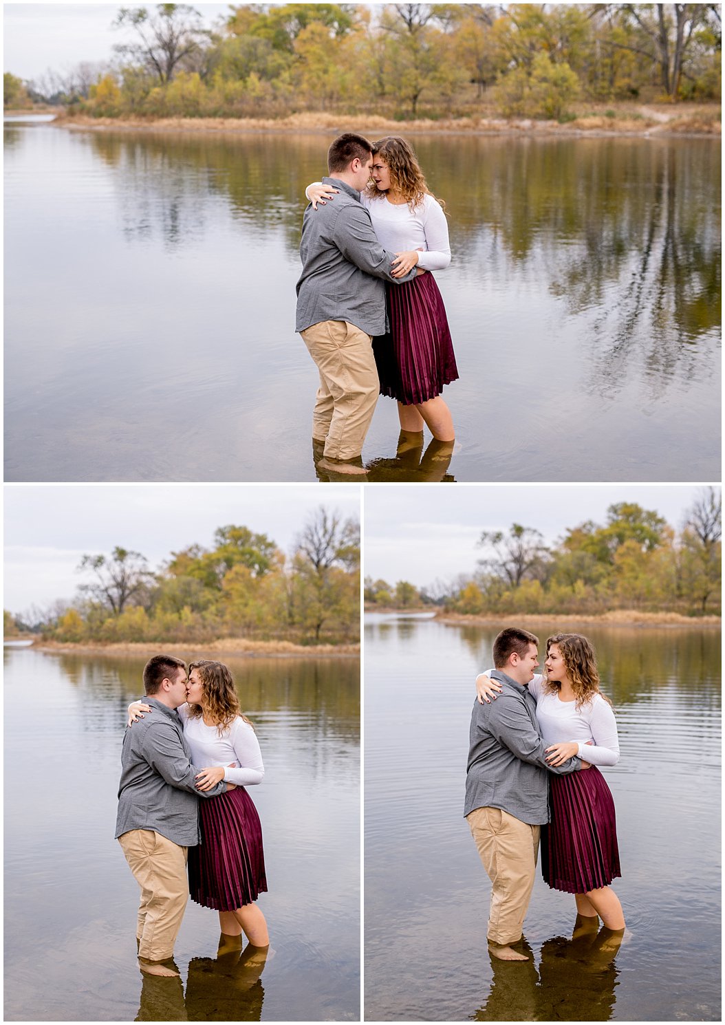 fall engagement session by central nebraska wedding photographer