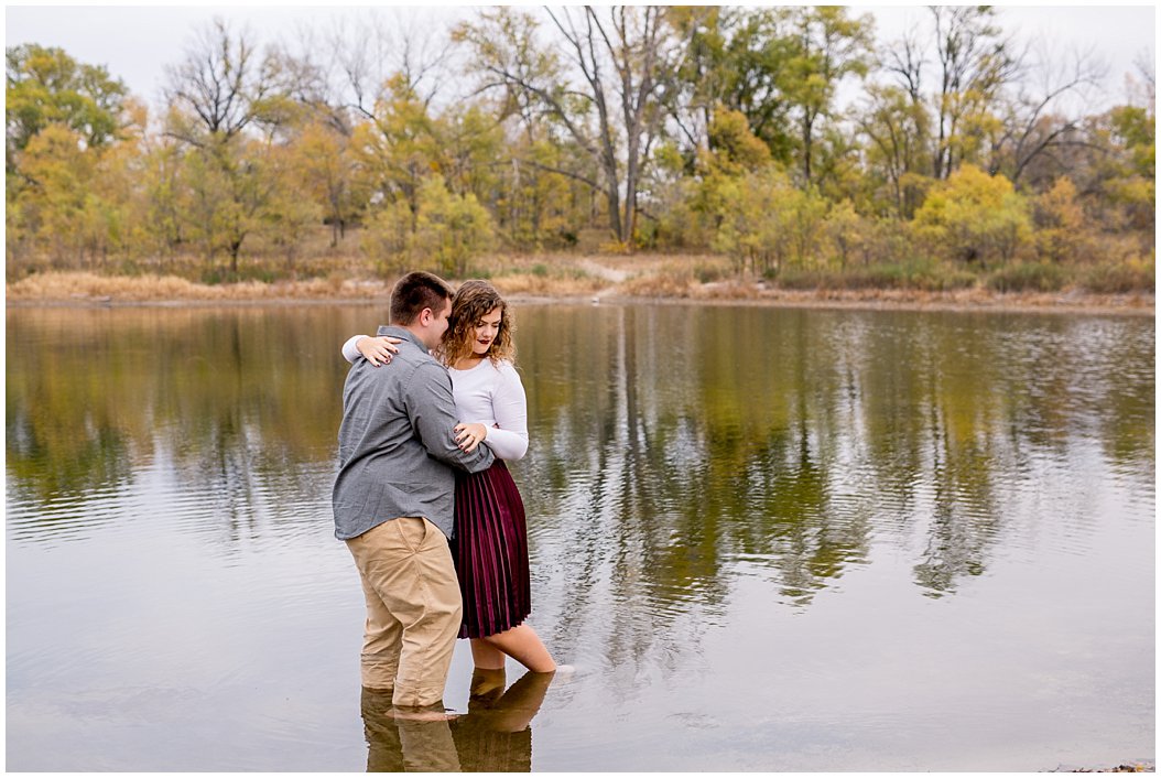 fall engagement session by central nebraska wedding photographer