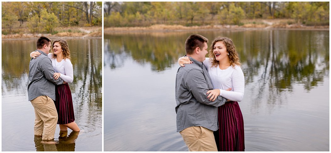 fall engagement session by central nebraska wedding photographer