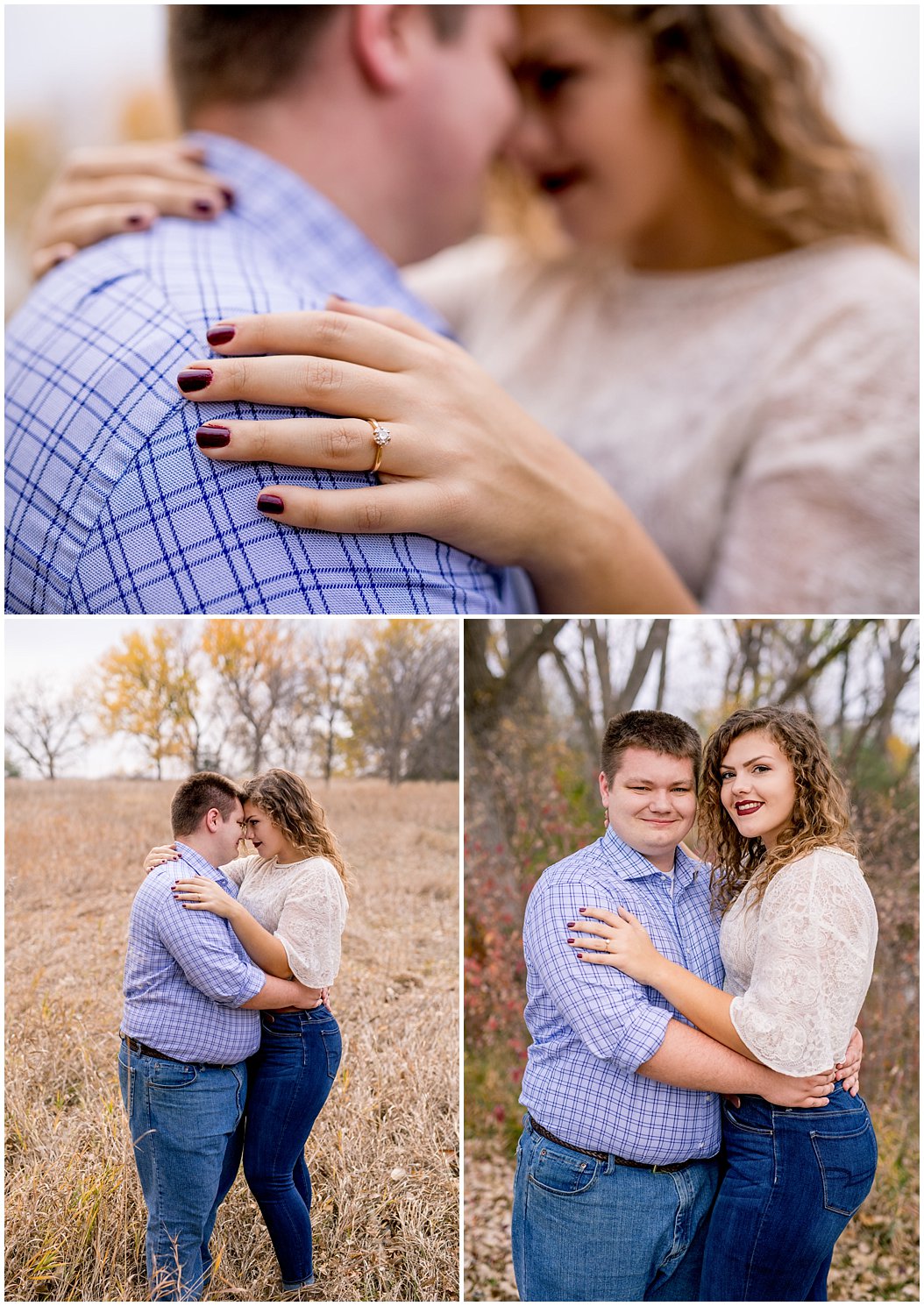 fall engagement session by central nebraska wedding photographer