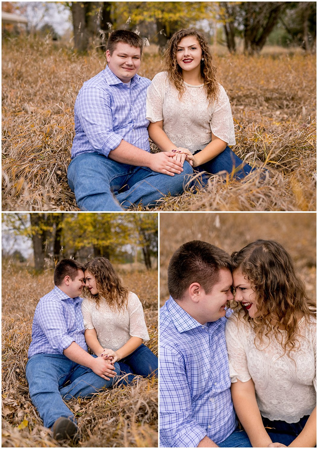 fall engagement session by central nebraska wedding photographer