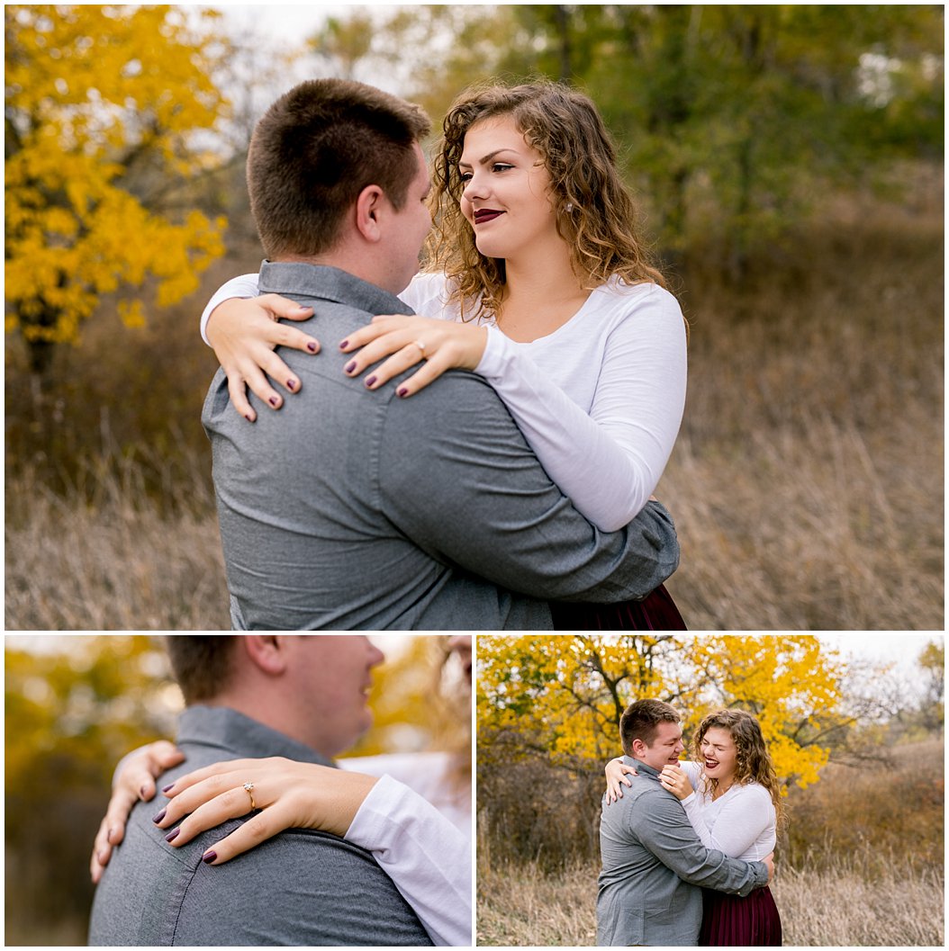 fall engagement session by central nebraska wedding photographer