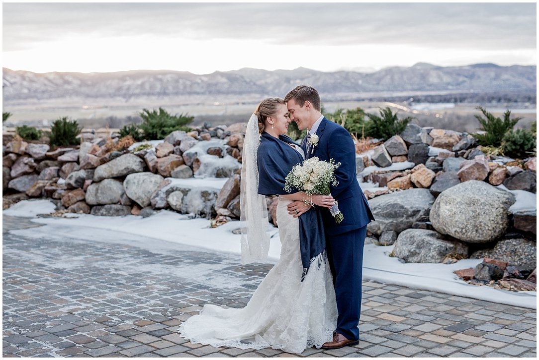 Married Mr. and Mrs. Wyckoff Winter Wedding In Denver
