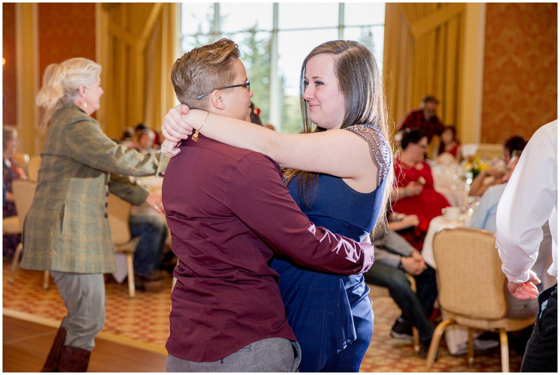 Red and Gold Cheyenne, Wyoming Wedding at Little America by Wyoming Photographer