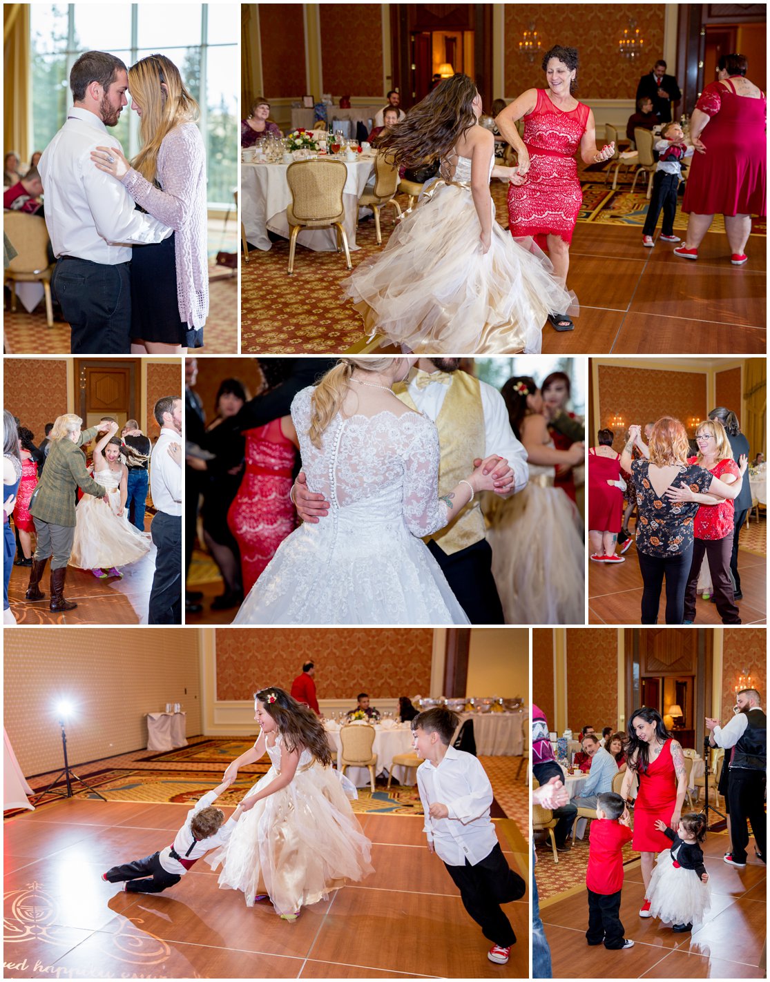 Red and Gold Cheyenne, Wyoming Wedding at Little America by Wyoming Photographer