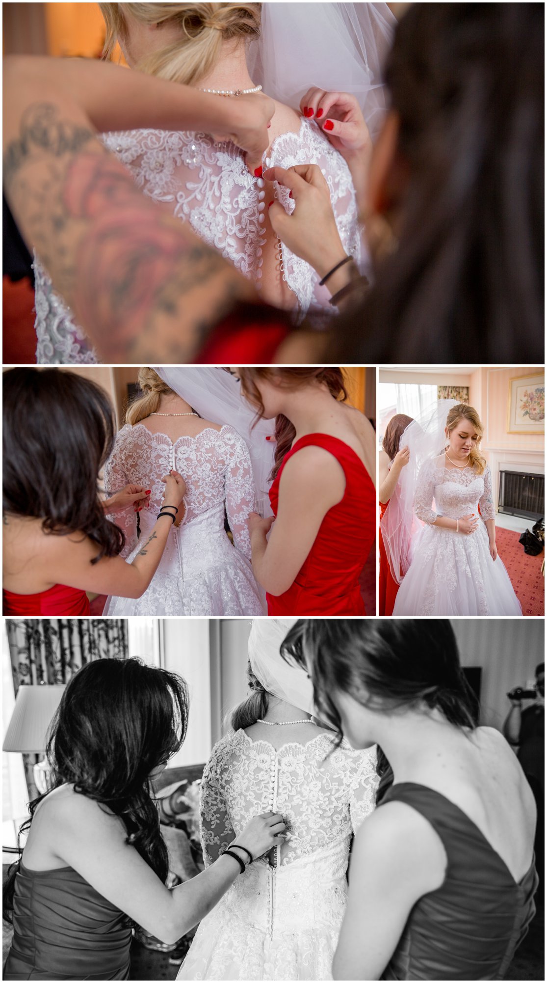 Red and Gold Cheyenne, Wyoming Wedding at Little America by Wyoming Photographer