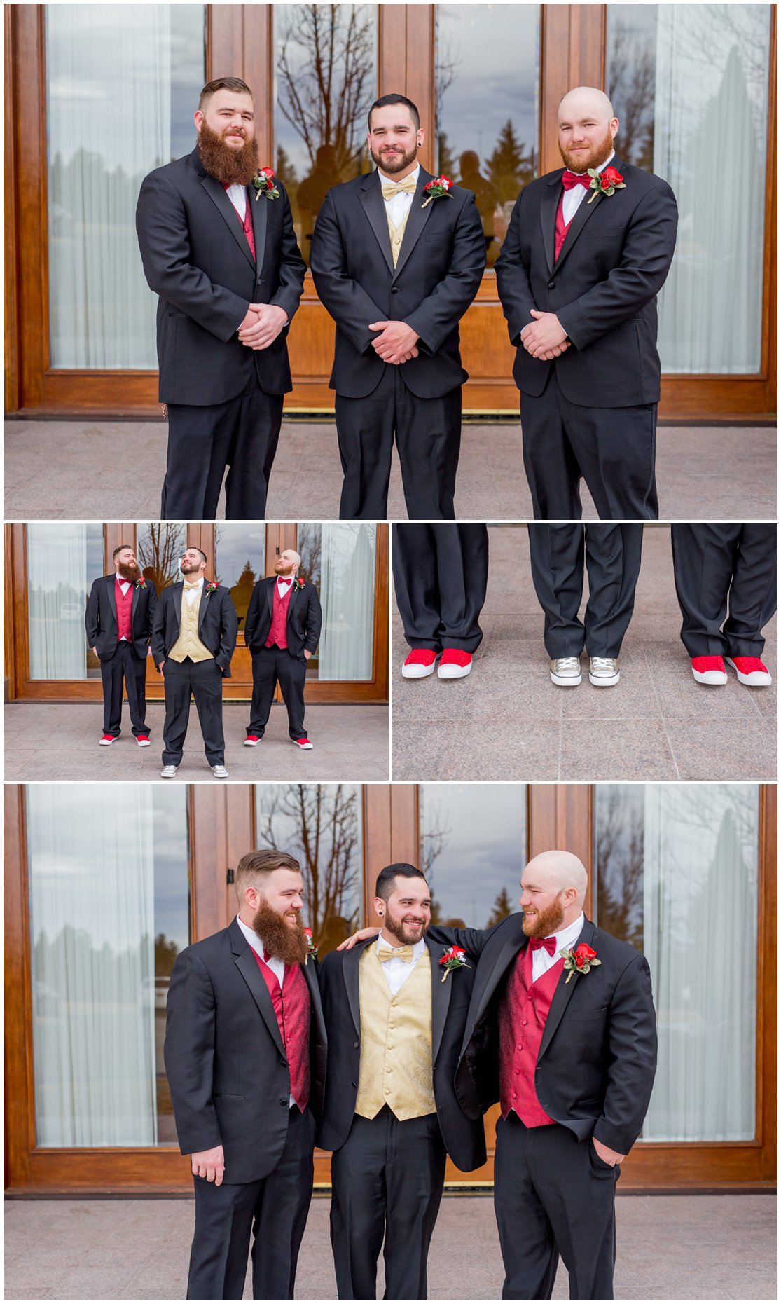 Red and Gold Cheyenne, Wyoming Wedding at Little America by Wyoming Photographer