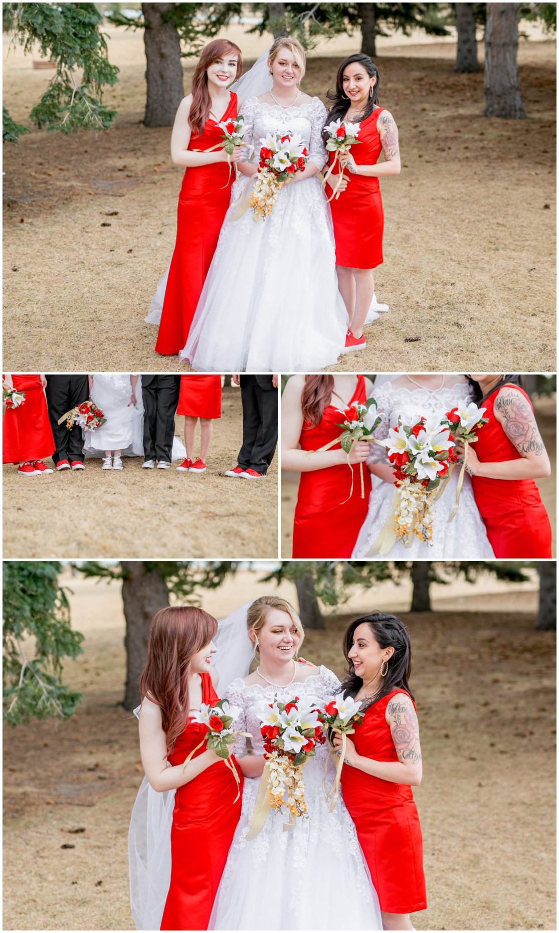 Red and Gold Cheyenne, Wyoming Wedding at Little America by Wyoming Photographer