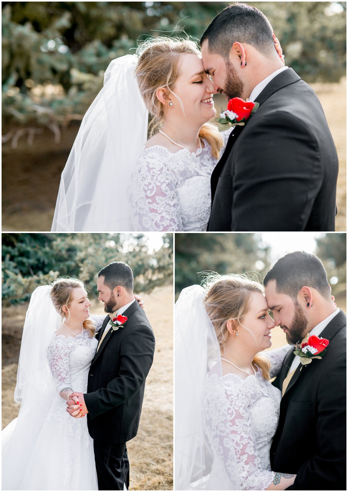 Red and Gold Cheyenne, Wyoming Wedding at Little America by Wyoming Photographer