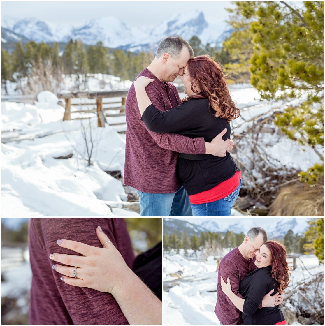 Engagement session in Rocky Mountain National Park by Northern Colorado Wedding Photographer