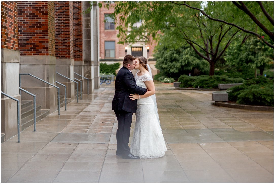 Rainy Lincoln, Nebraska Wedding by Greeley, Colorado Wedding Photographer