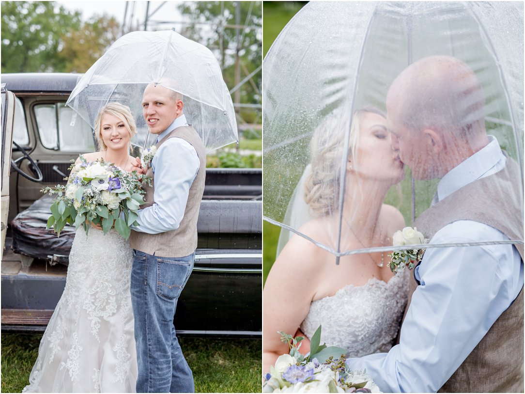 Rainy Nebraska Barn Wedding by Greeley, Colorado Wedding Photographer