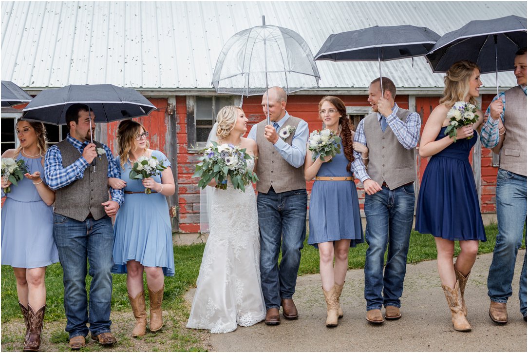 Rainy Nebraska Barn Wedding by Greeley, Colorado Wedding Photographer