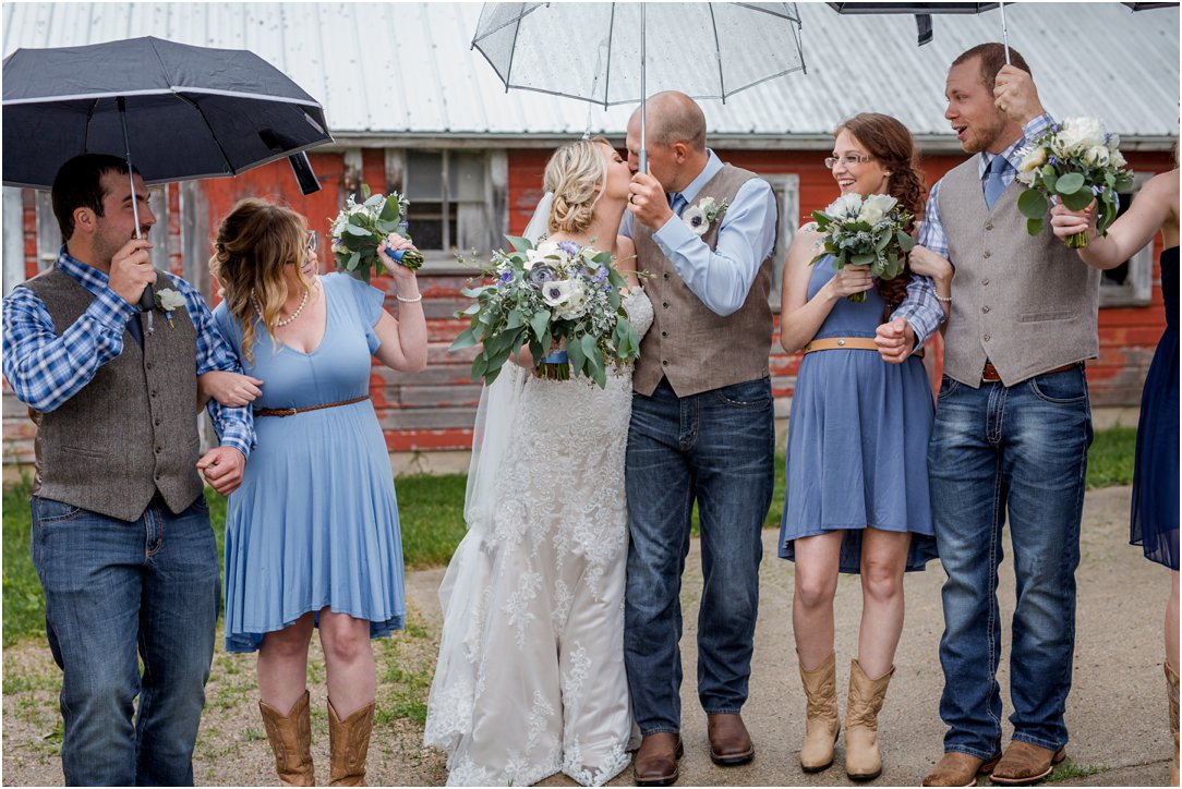 Rainy Nebraska Barn Wedding by Greeley, Colorado Wedding Photographer