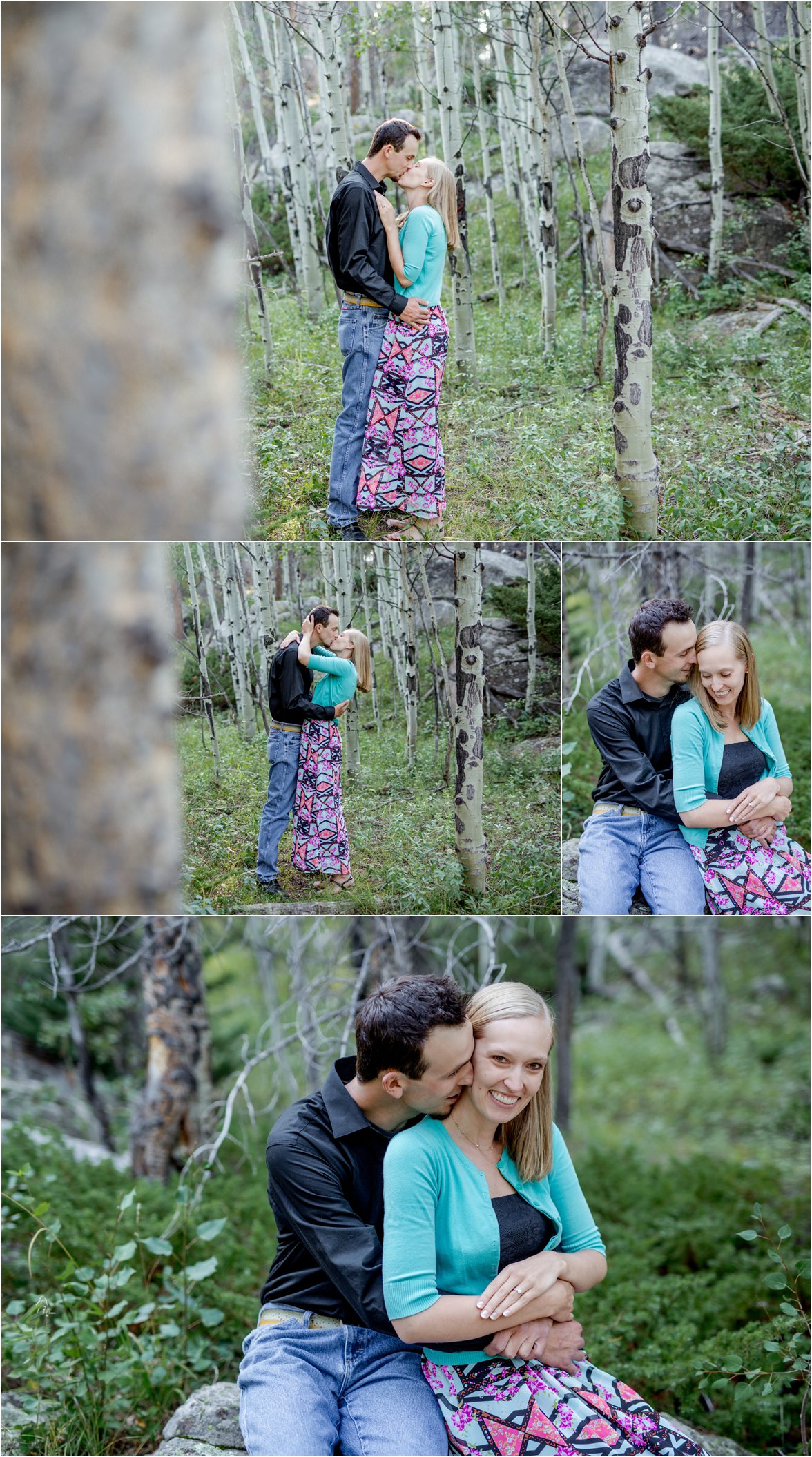 Rocky Mountain National Park Engagement Session by Greeley, Colorado Wedding Photographer 