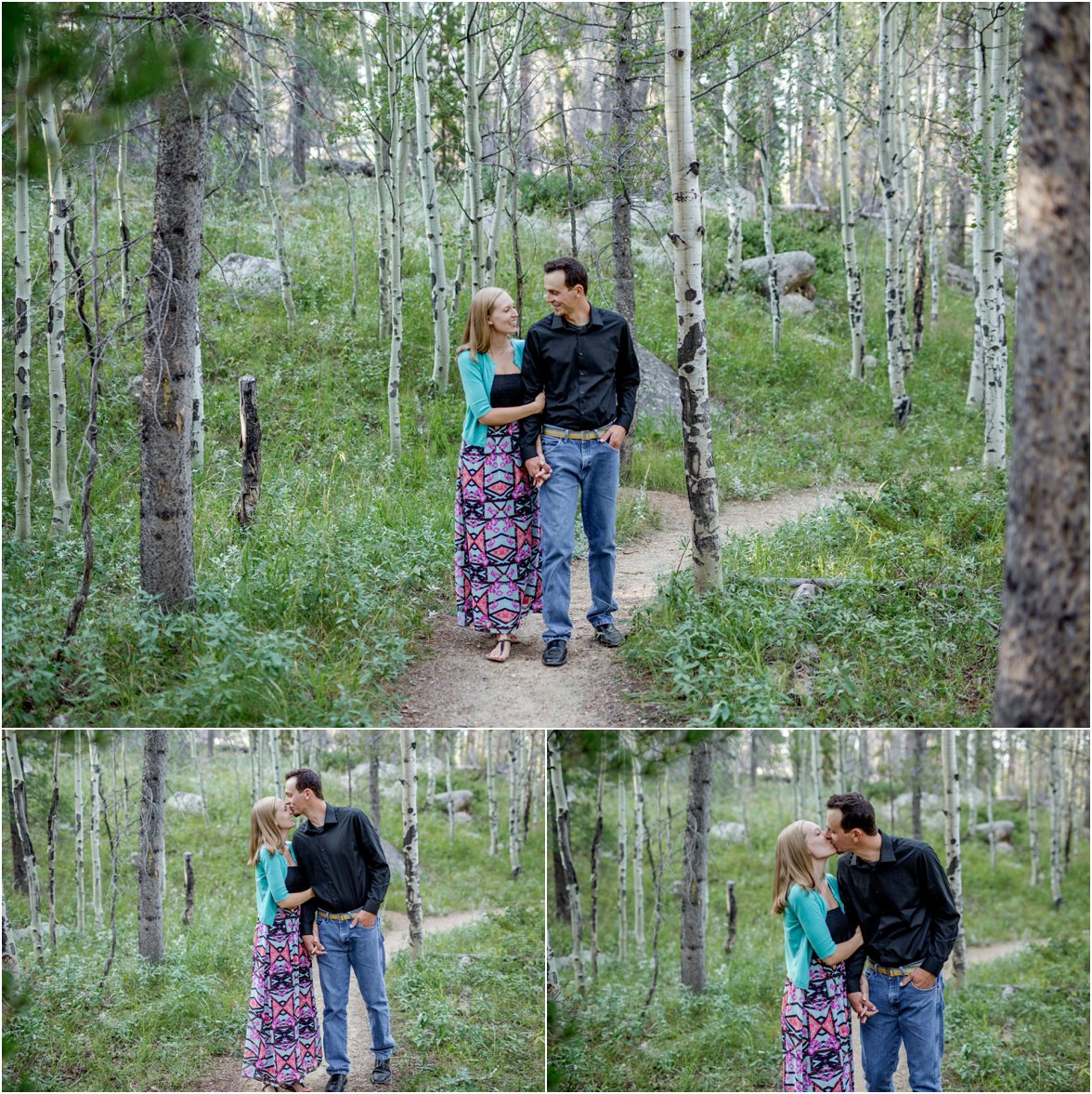 Rocky Mountain National Park Engagement Session by Greeley, Colorado Wedding Photographer 