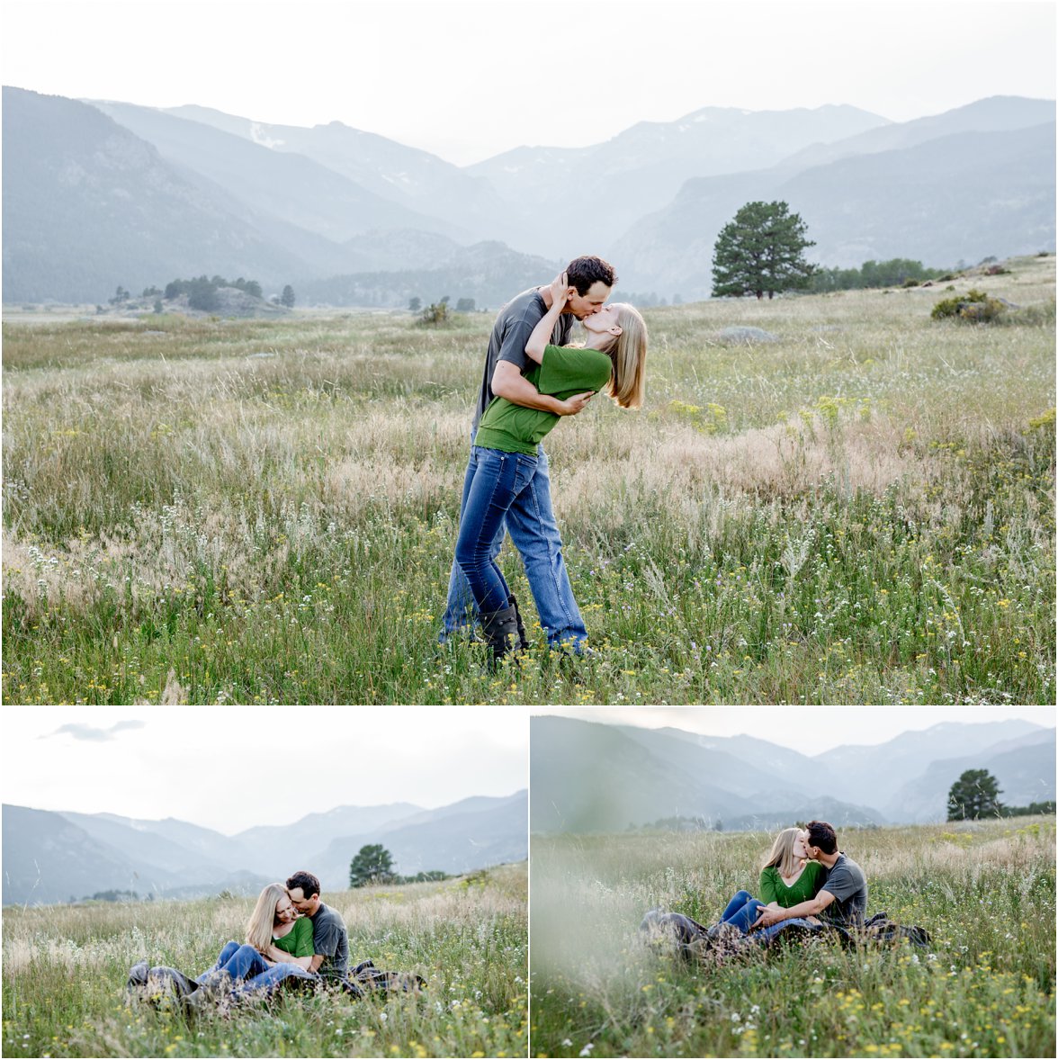 Rocky Mountain National Park Engagement Session by Greeley, Colorado Wedding Photographer 