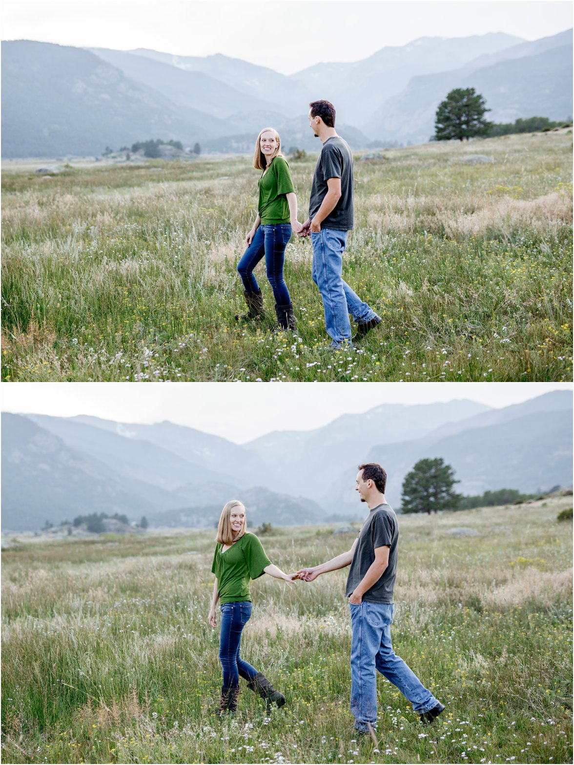 Rocky Mountain National Park Engagement Session by Greeley, Colorado Wedding Photographer 