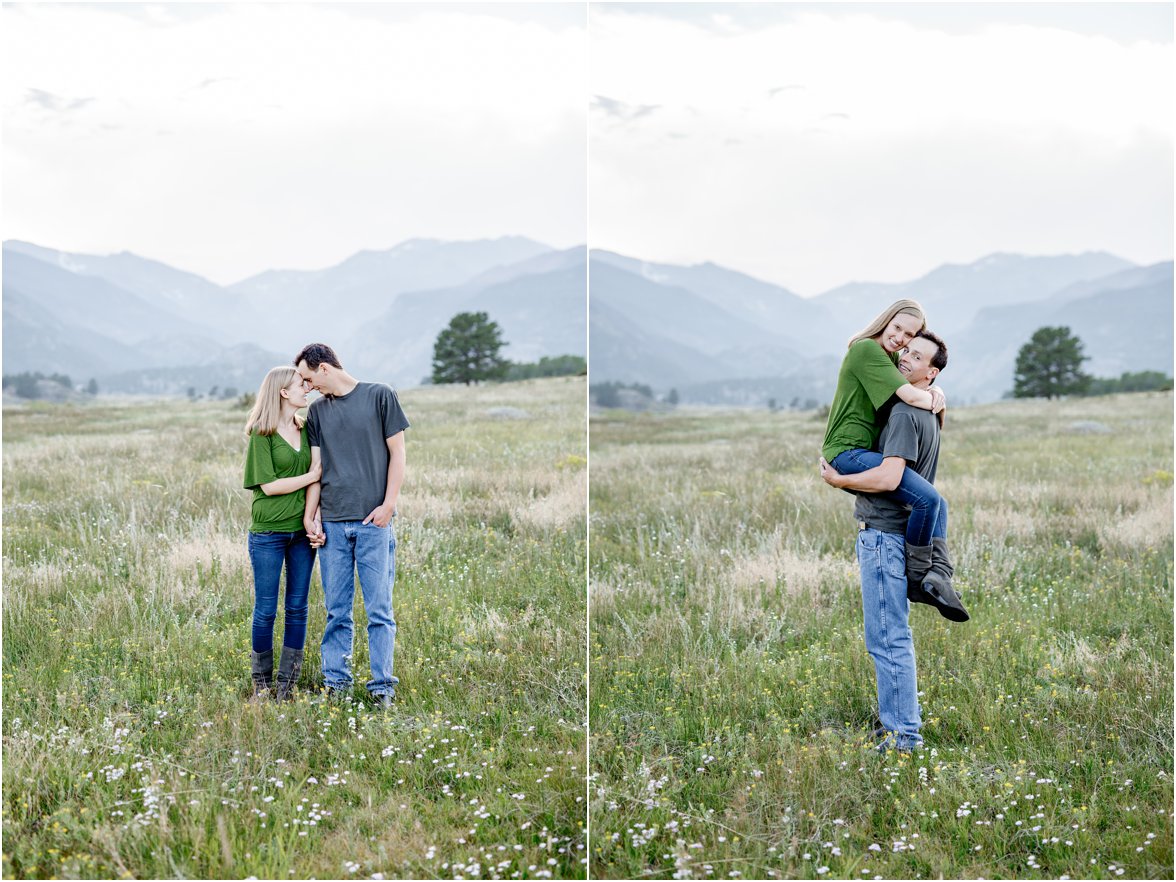 Rocky Mountain National Park Engagement Session by Greeley, Colorado Wedding Photographer 