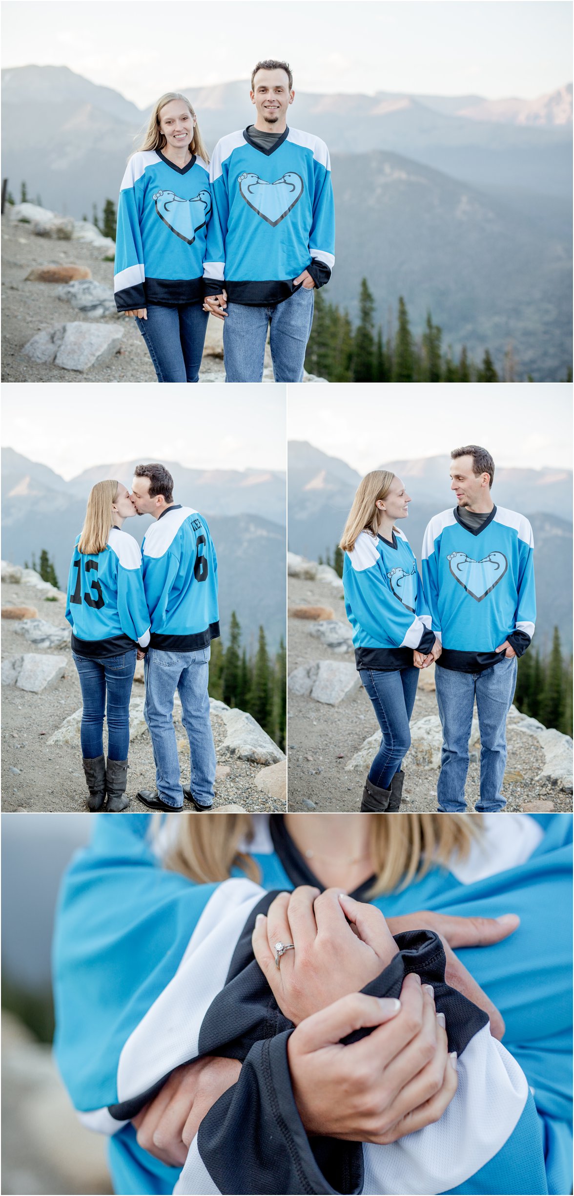 Rocky Mountain National Park Engagement Session by Greeley, Colorado Wedding Photographer 