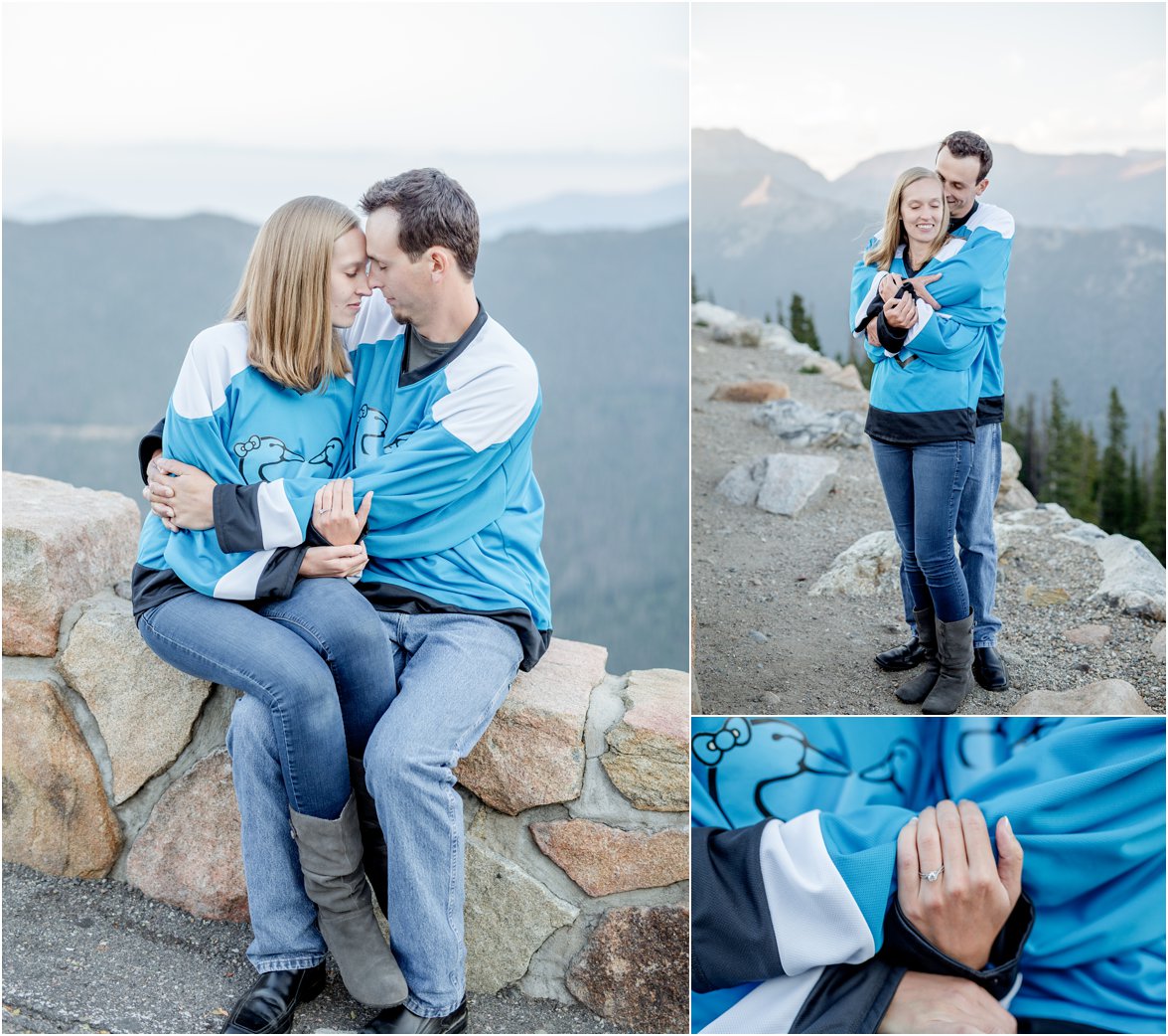 Rocky Mountain National Park Engagement Session by Greeley, Colorado Wedding Photographer 