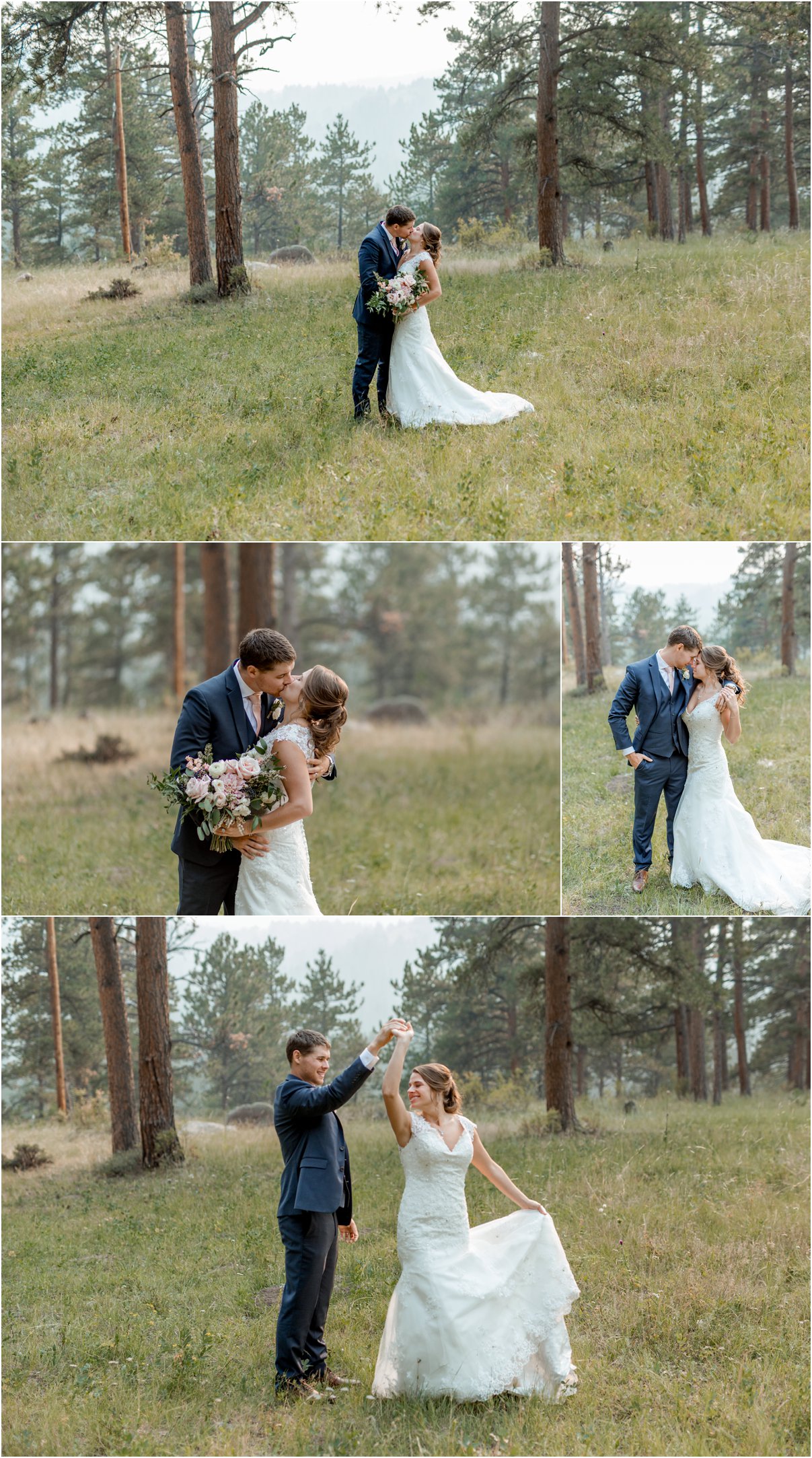 Estes Park Wedding at Della Terra Mountain Chateau by Greeley, Colorado Wedding Photographer
