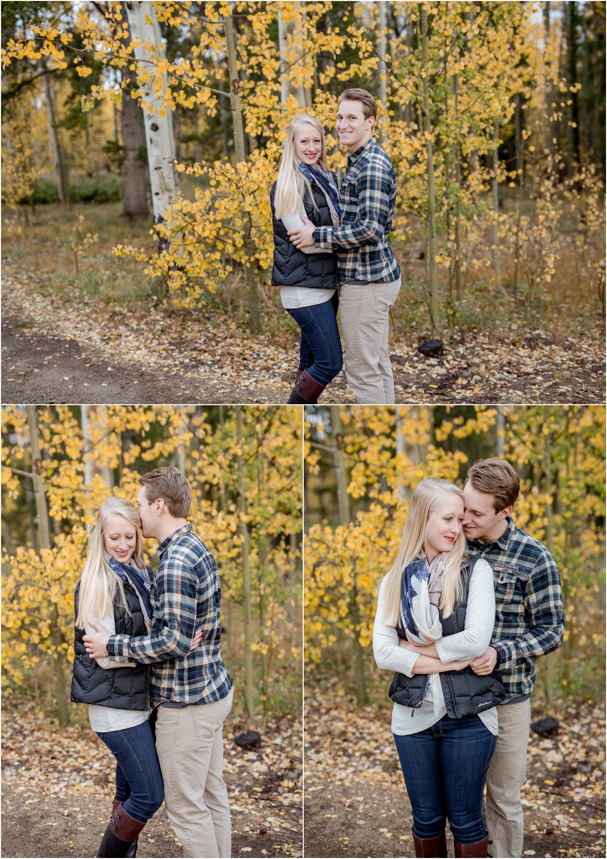 Golden, Colorado Engagement Session in Kenosha Pass by Greeley, Colorado Wedding Photographer