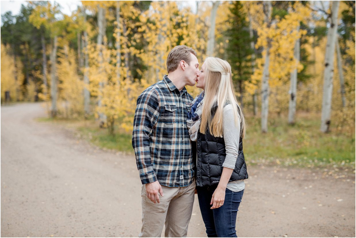 Golden, Colorado Engagement Session in Kenosha Pass by Greeley, Colorado Wedding Photographer