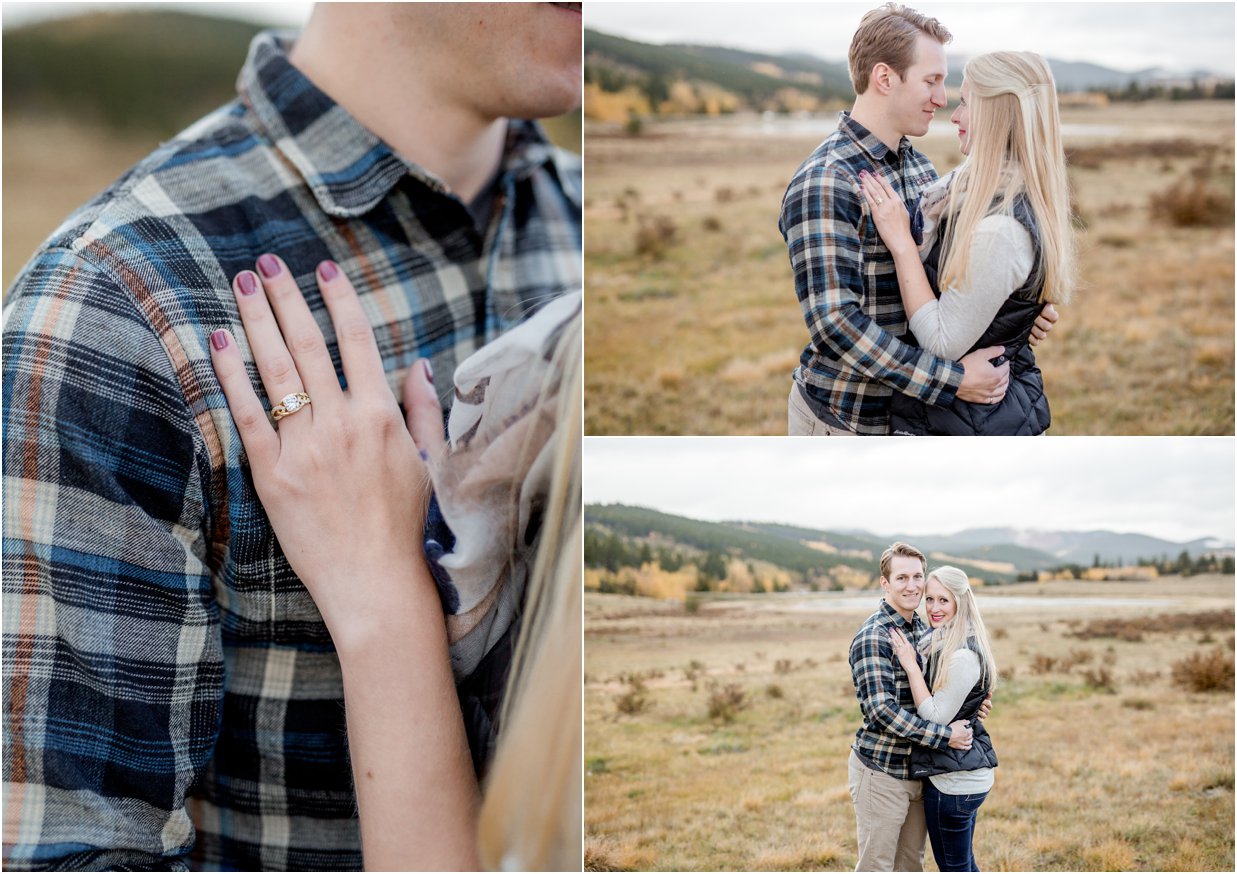 Golden, Colorado Engagement Session in Kenosha Pass by Greeley, Colorado Wedding Photographer