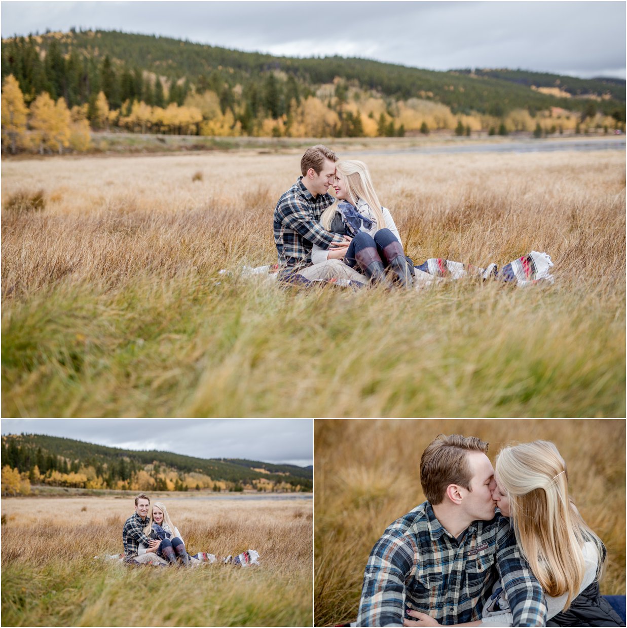 Golden, Colorado Engagement Session in Kenosha Pass by Greeley, Colorado Wedding Photographer