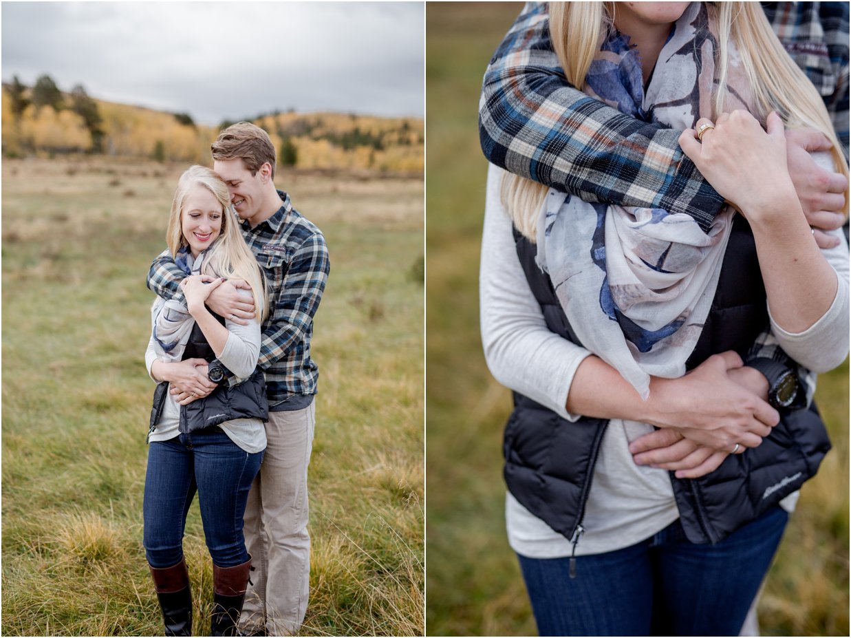 Golden, Colorado Engagement Session in Kenosha Pass by Greeley, Colorado Wedding Photographer