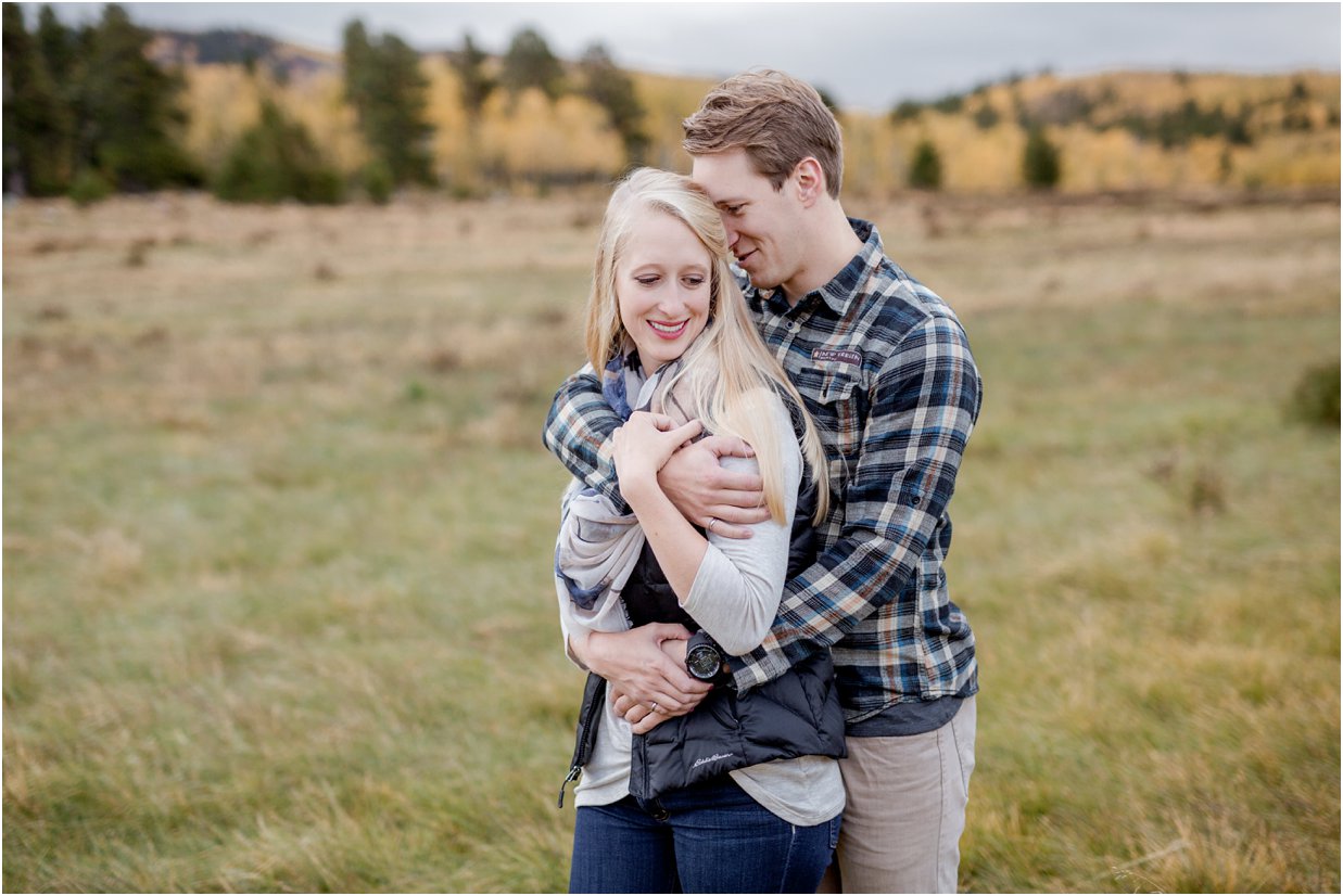 Golden, Colorado Engagement Session in Kenosha Pass by Greeley, Colorado Wedding Photographer