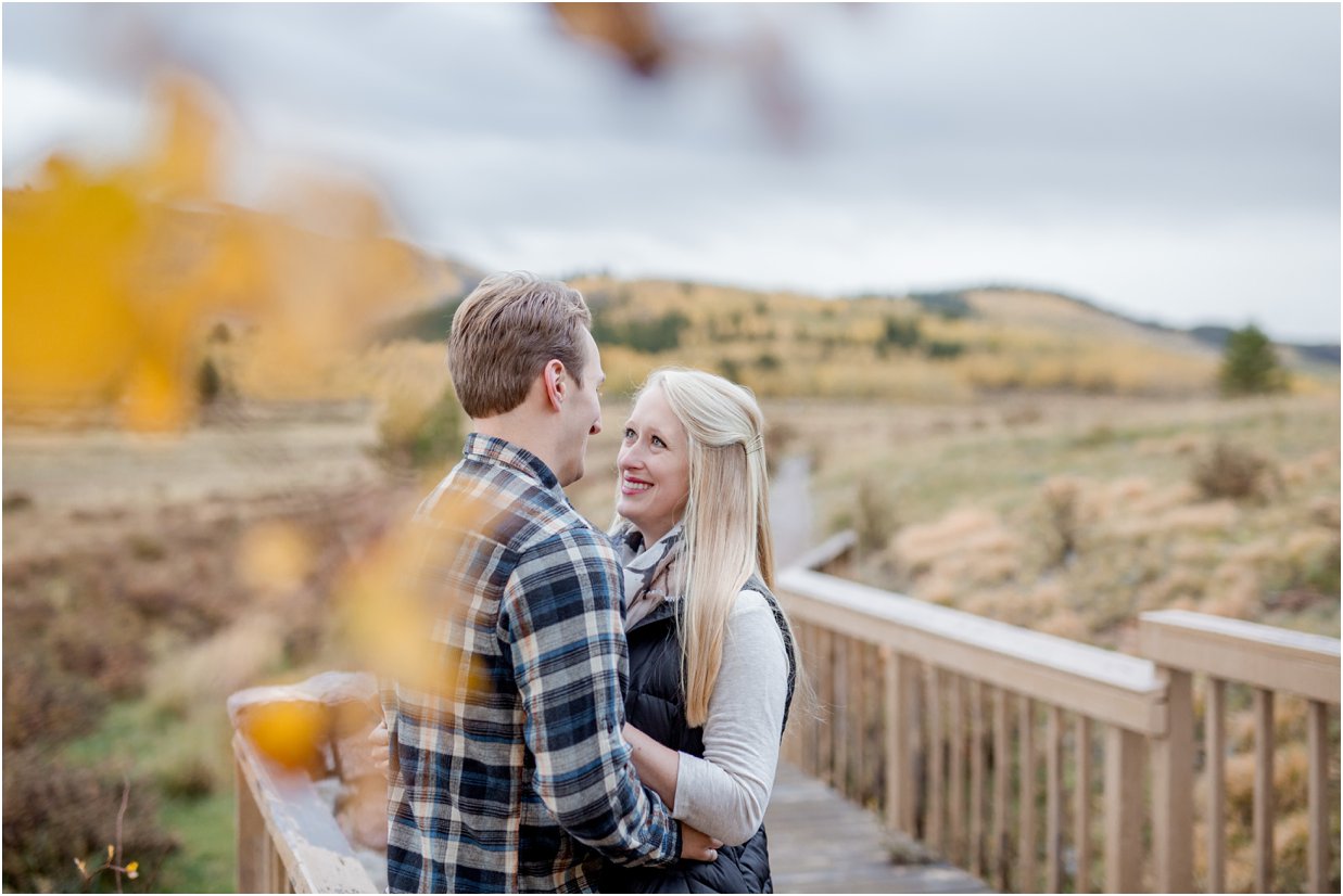 Golden, Colorado Engagement Session in Kenosha Pass by Greeley, Colorado Wedding Photographer