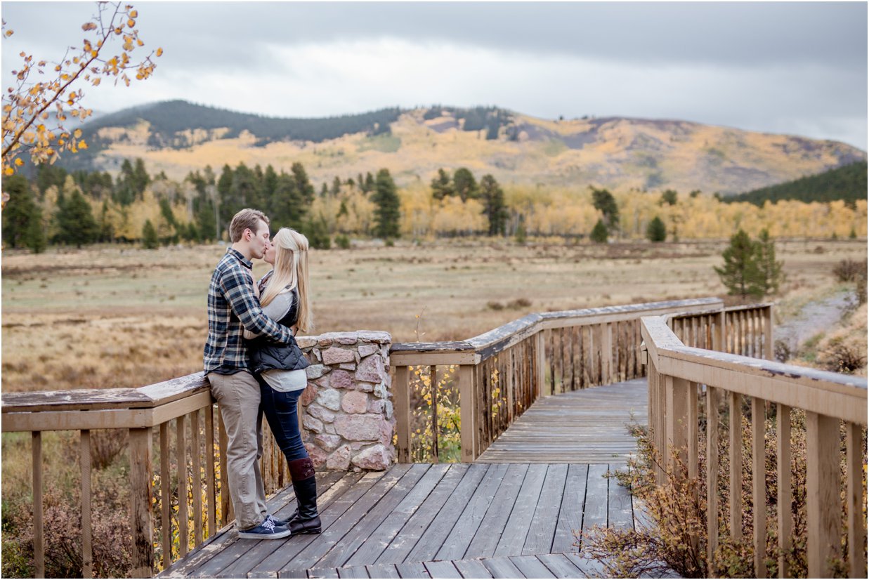 Golden, Colorado Engagement Session in Kenosha Pass by Greeley, Colorado Wedding Photographer