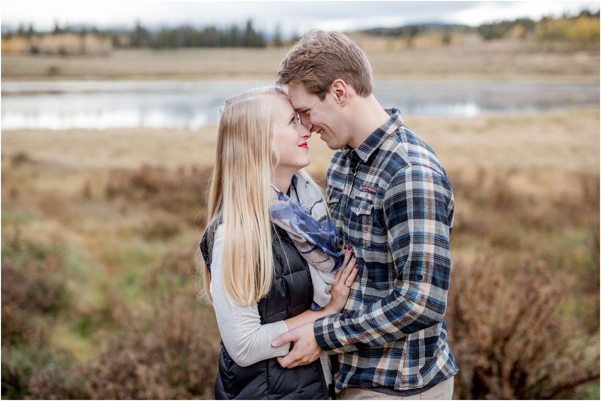 Golden, Colorado Engagement Session in Kenosha Pass by Greeley, Colorado Wedding Photographer