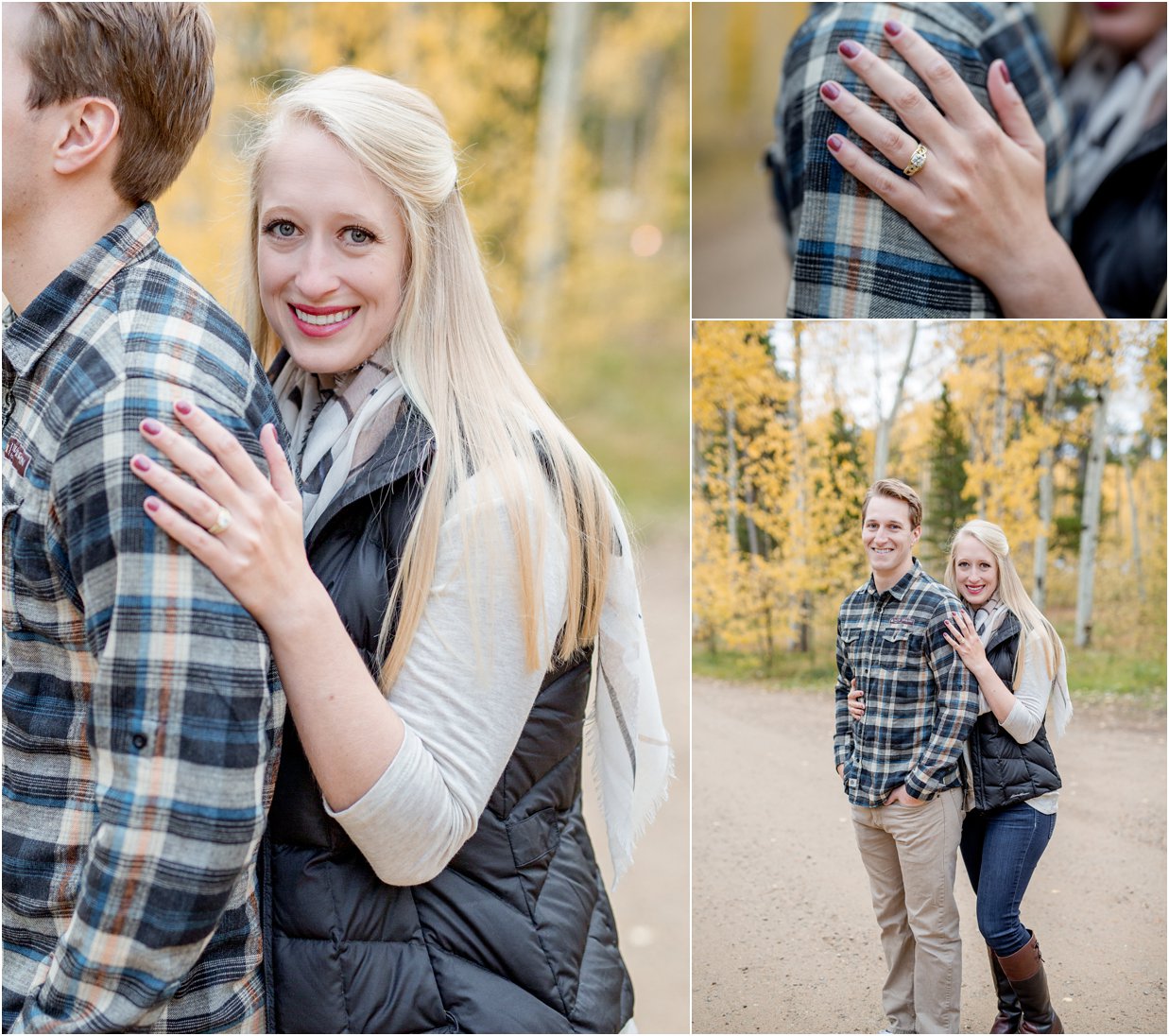 Golden, Colorado Engagement Session in Kenosha Pass by Greeley, Colorado Wedding Photographer