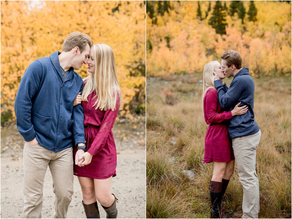 Golden, Colorado Engagement Session in Kenosha Pass by Greeley, Colorado Wedding Photographer