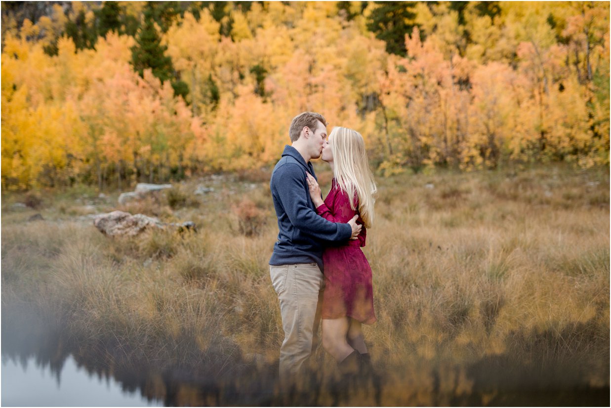 Golden, Colorado Engagement Session in Kenosha Pass by Greeley, Colorado Wedding Photographer