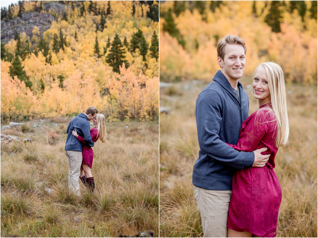 Golden, Colorado Engagement Session in Kenosha Pass by Greeley, Colorado Wedding Photographer