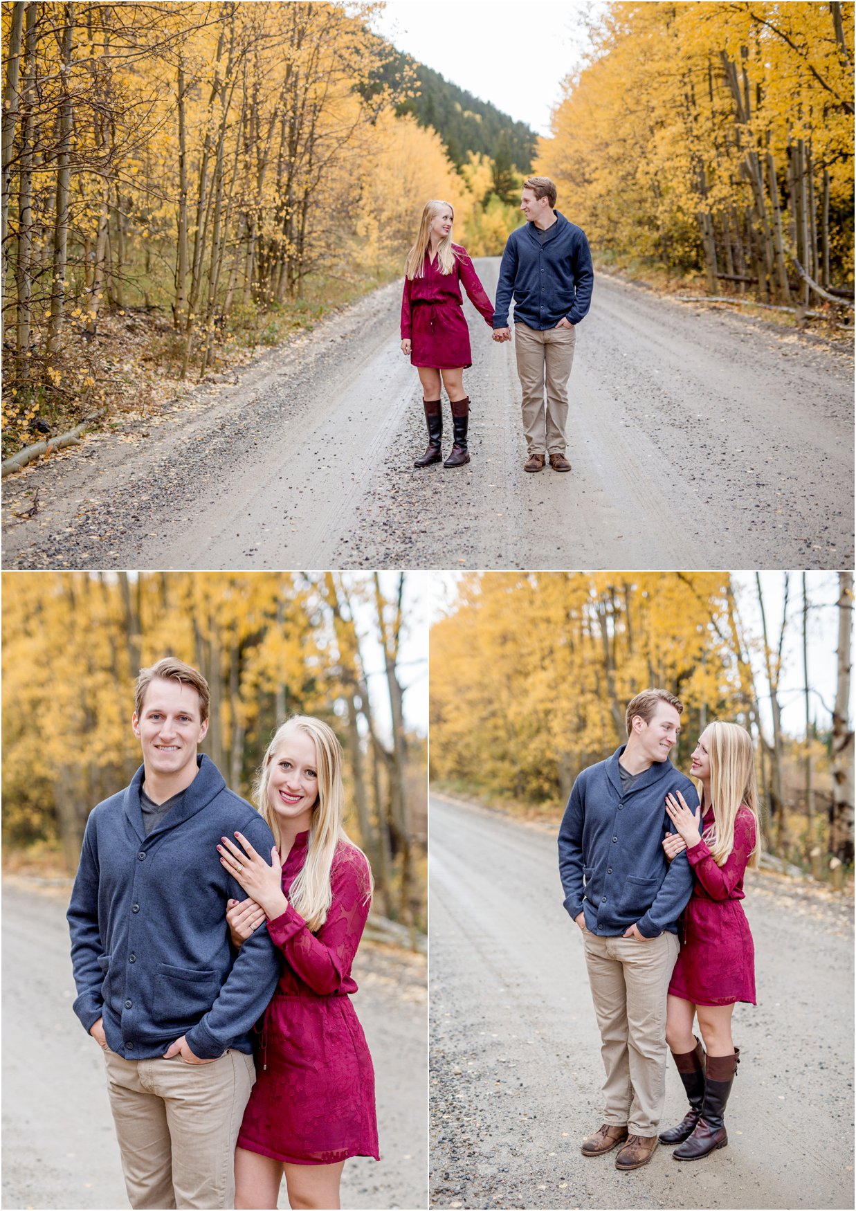 Golden, Colorado Engagement Session in Kenosha Pass by Greeley, Colorado Wedding Photographer