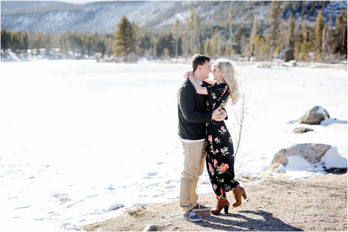 Estes Park Engagement Session in Rocky Mountain National Park by Greeley, Colorado Wedding Photographer