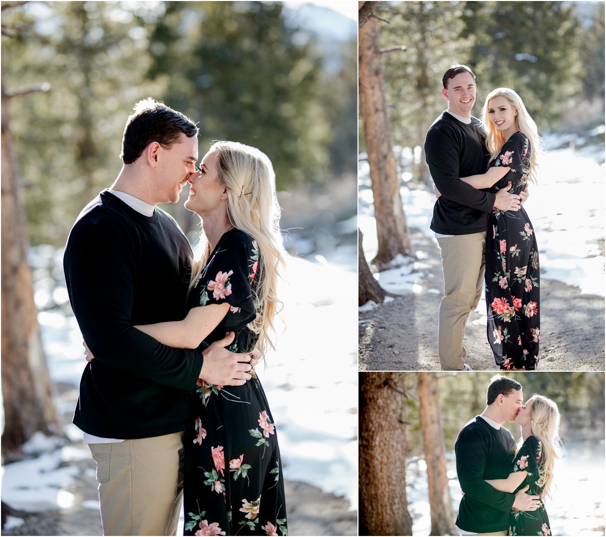 Estes Park Engagement Session in Rocky Mountain National Park by Greeley, Colorado Wedding Photographer