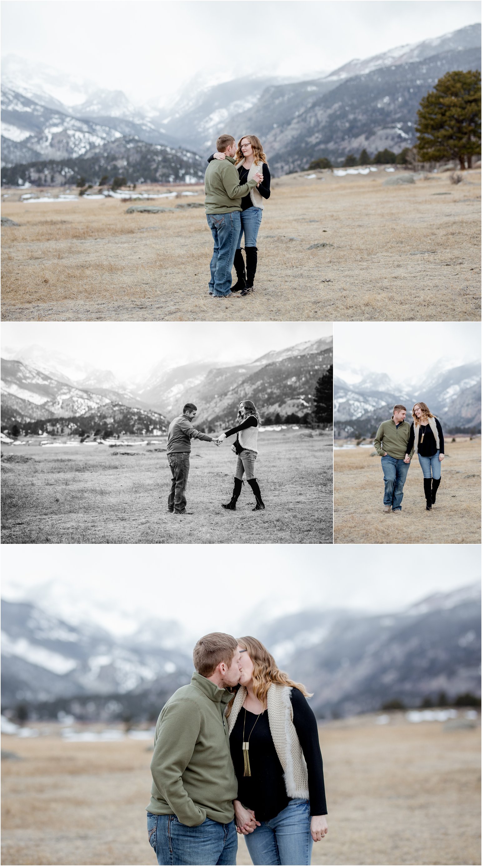 Engaged : Schyler and Dan | Estes Park Engagement Session for Holdrege, Nebraska Couple by Greeley, Colorado Wedding Photographer